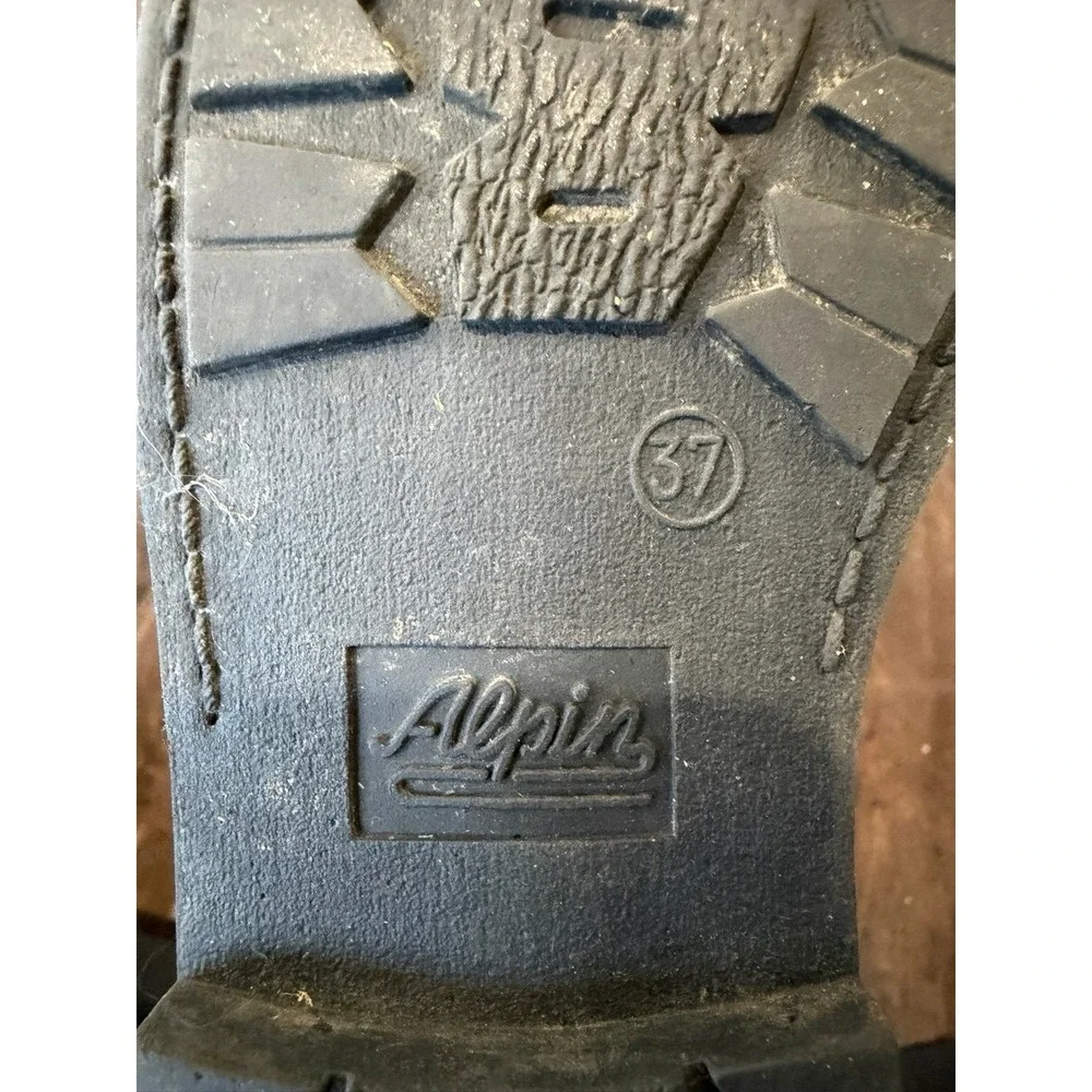 Vintage Womens World Traveler Company Leather Boots Sherling Lined Size 6.5‎